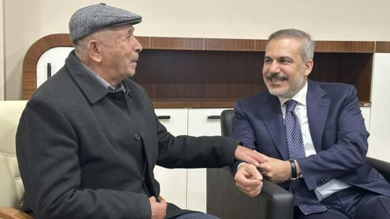 Bakanı Fidan, şehit Ömer Halisdemir’in babasıyla görüştü