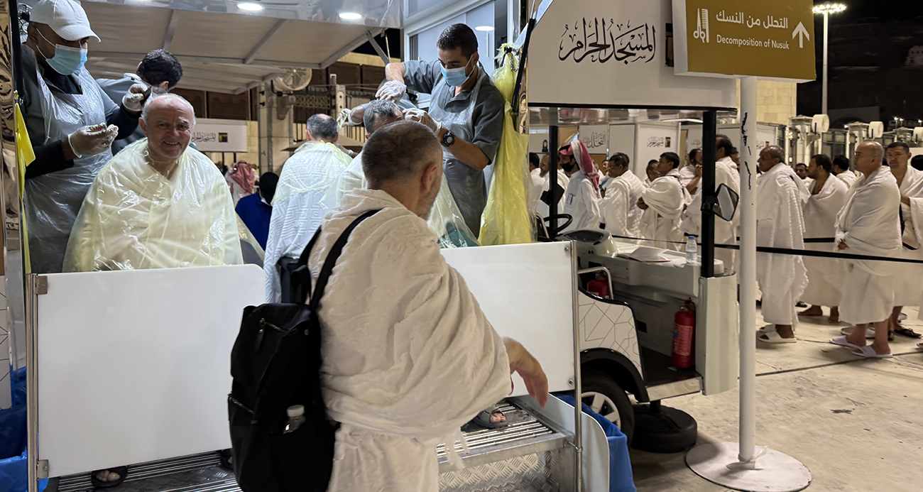 Suudi Arabistan’da hacı adaylarına bedava tıraş