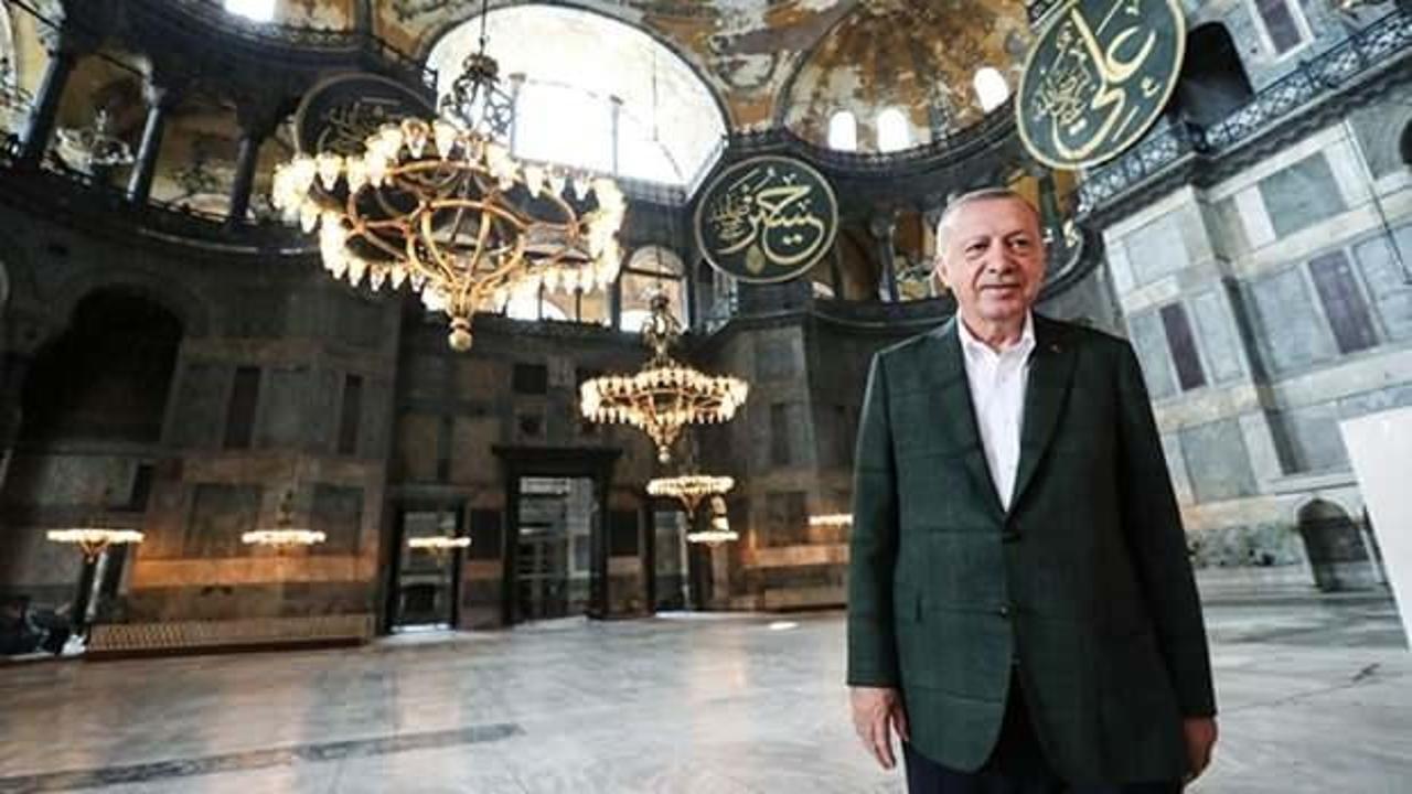 Cumhurbaşkanı Erdoğan’dan ‘Ayasofya’ açıklaması: ‘Ebediyen özgür kalacak’