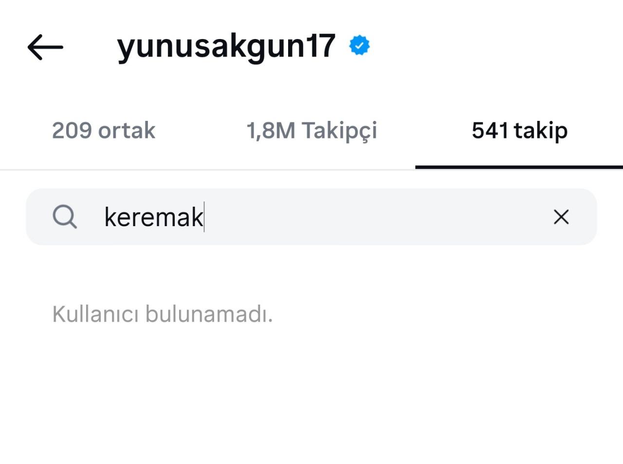 En yakın arkadaşı Kerem Aktürkoğlu'nu tek kalemde sildi