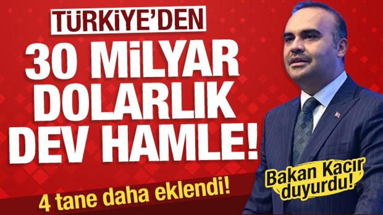 Türkiye’den 30 milyar dolarlık hamle! Bakan Kacır : 4 yeni yüksek teknoloji yatırımı