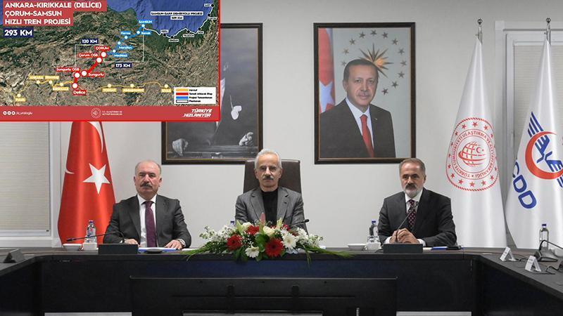 Bakan Uraloğlu: Delice-Çorum hızlı tren hattında yüzde 13,75 ilerleme sağlandı