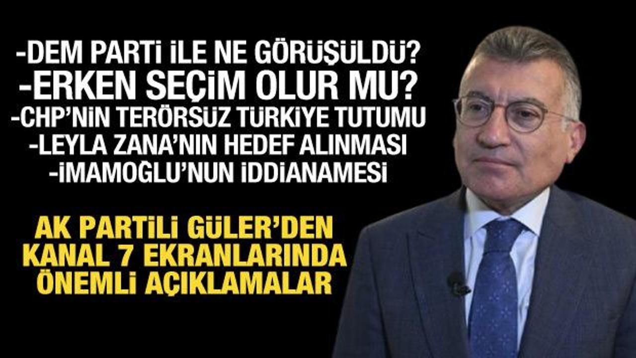 AK Parti Meclis Grup Başkanı Abdullah Güler’den önemli açıklamalar