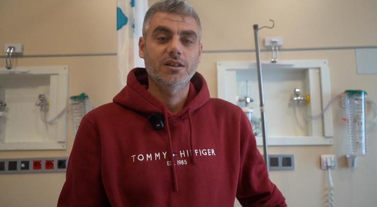 Belindeki tümör nedeniyle felç riski bulunan Bünyamin, sağlığına kavuştu