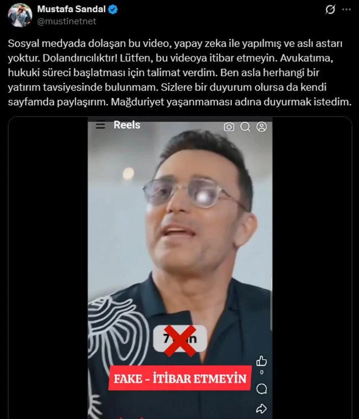 Mustafa Sandal'dan takipçilerini ayağa kaldıran uyarı! Sakın inanmayın!