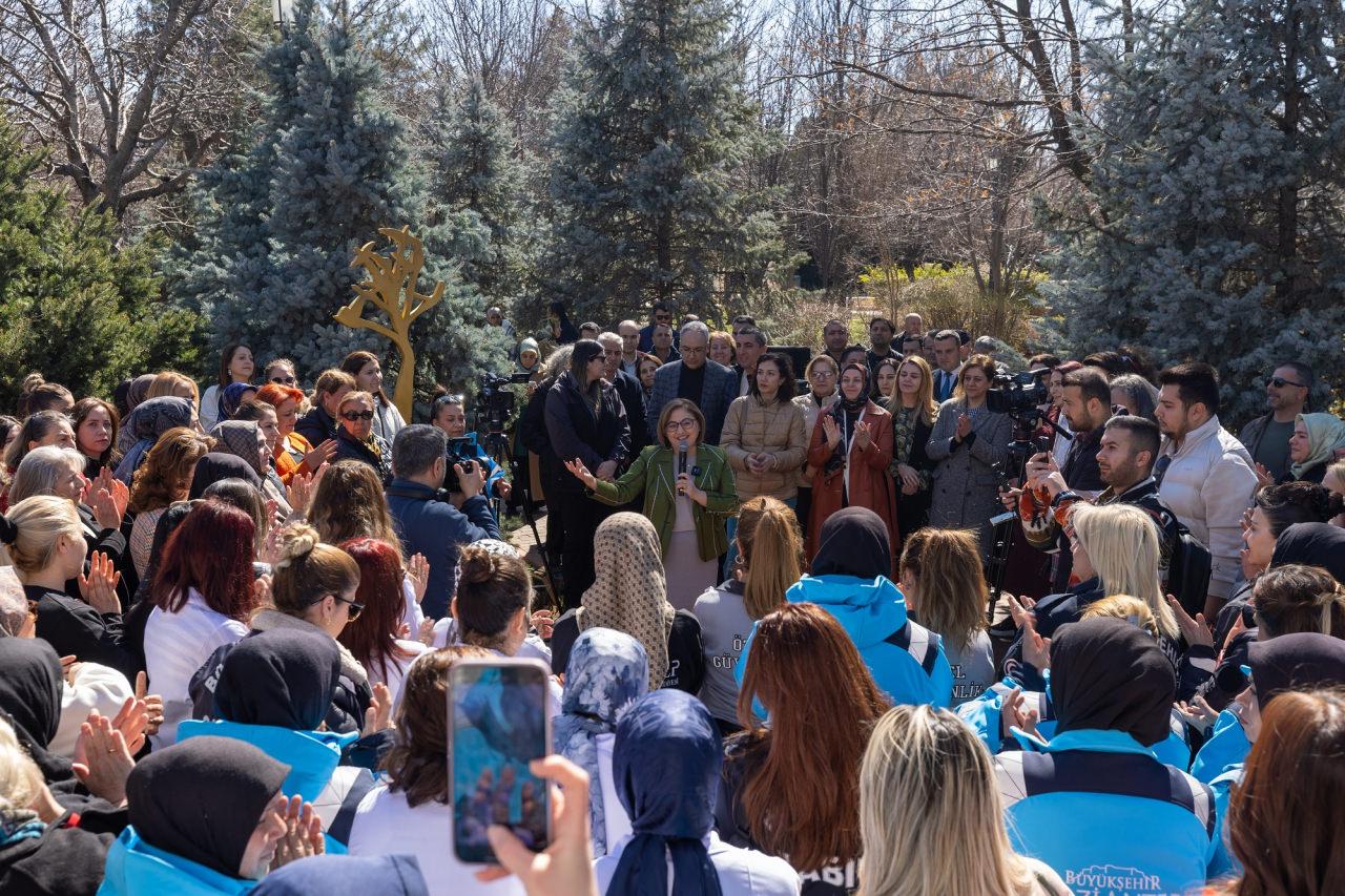 Fatma Şahin 8 Mart'ta kadın çalışanlarla buluştu: Hedef yüzde 50