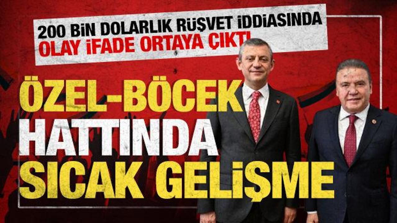 Özel-Böcek hattında sıcak gelişme: Olay ifade ortaya çıktı