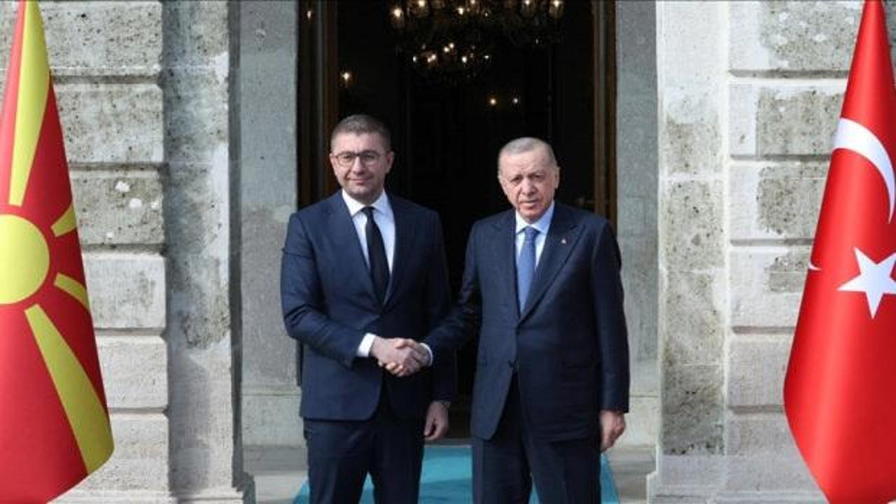 Erdoğan, Kuzey Makedonya Başbakanı Mickoski’yi kabul etti