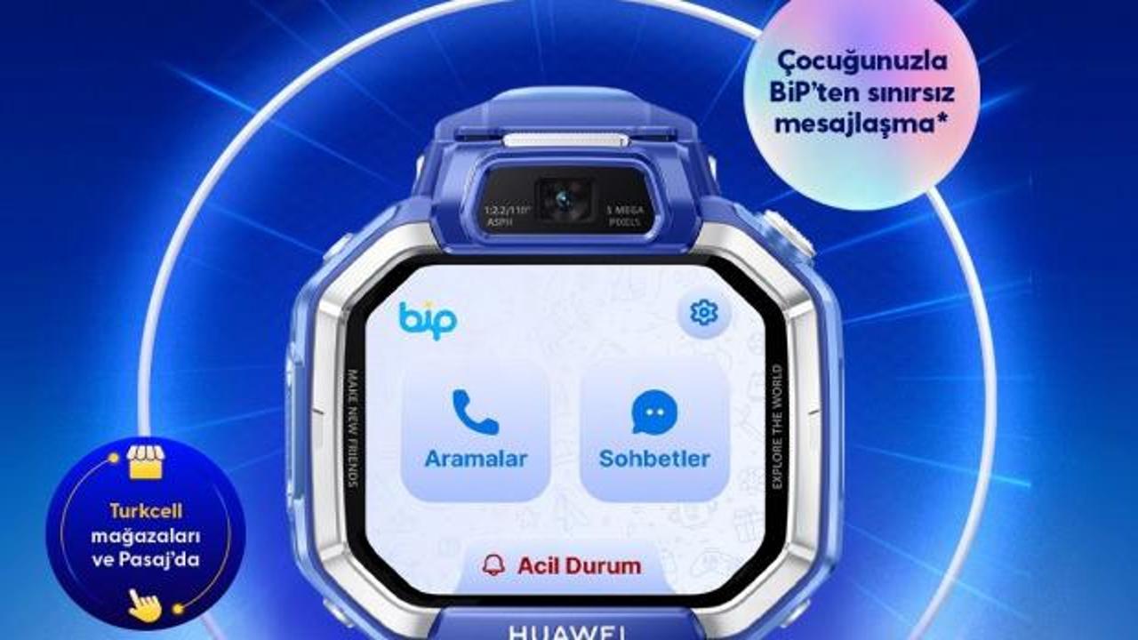 BiP entegrasyonuna sahip Huawei akıllı çocuk saatiyle güvenli ve konforlu iletişim