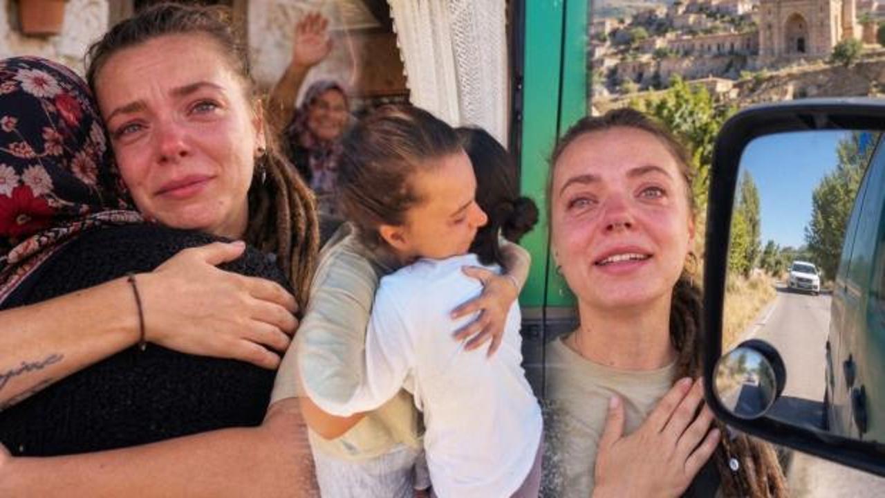 Sivas’ta aracı bozuldu, 11 gün bir aileye misafir oldu! Alman gezgin ayrılırken ağladı